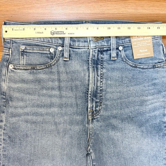 Madewell Perfect Vintage Jean Womens Size 28 Light Wash Distressed NWT N3913 - Picture 5 of 9